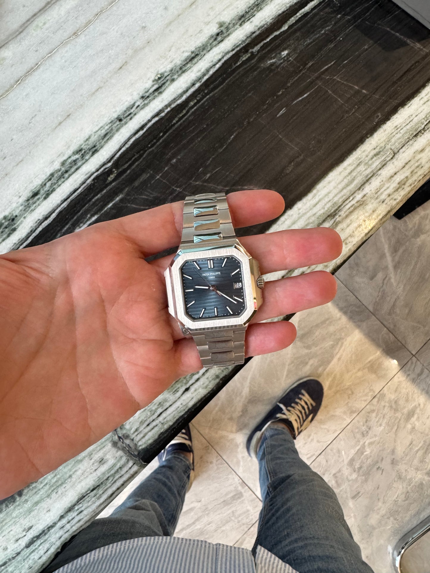 PATEK PHILIPPE CUBITUS BLUE DIAL WG