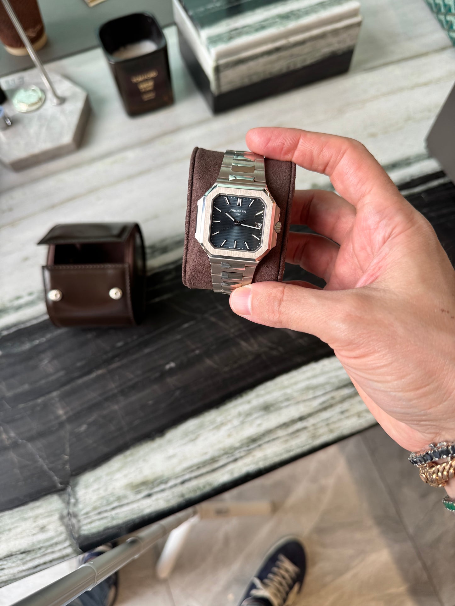 PATEK PHILIPPE CUBITUS BLUE DIAL WG